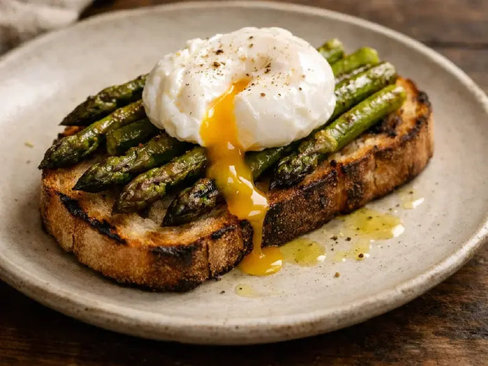 Recette de Famille : Tartine d'asperges rôties
