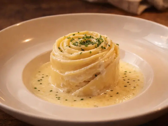 Recette de Famille : Tagliatelle géante au Crottin de Chavignol